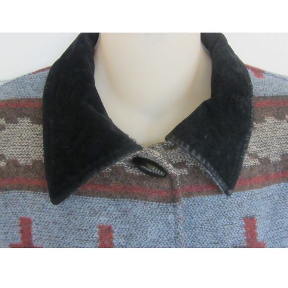 Vintage Western Aztec Print Lightweight Wool Jacket - Picture 4 of 6